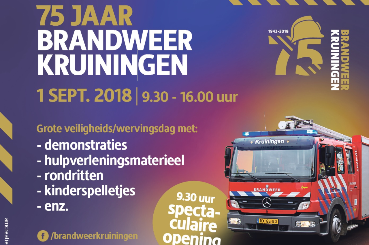 Brandweer Kruiningen 75 jaar opendag